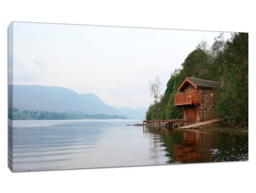 Ullswater Boathouse Featured Product Canvas