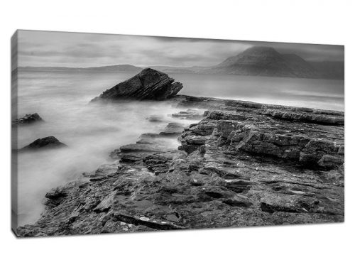 Elgol Rock Featured Canvas Picture