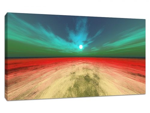 Green Red Seascape Featured Product Canvas